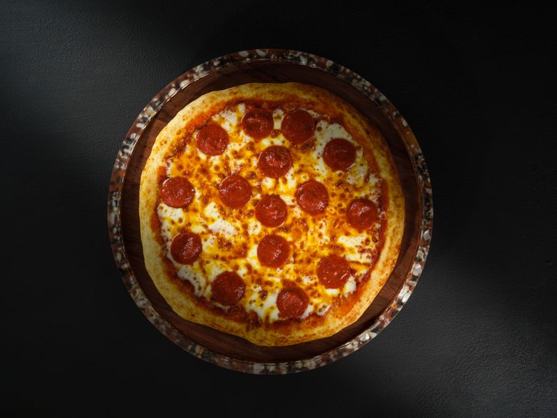 Dions BBQ chicken pizza with smoky sauce