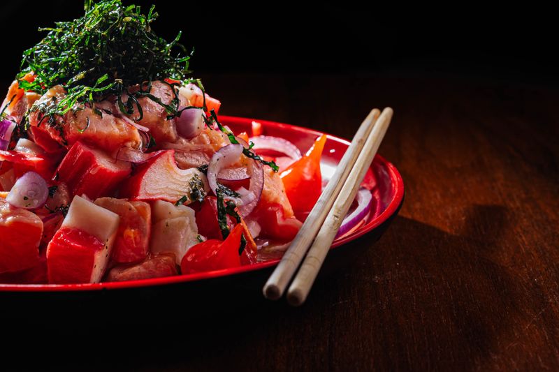 Dions garden fresh salad with colorful vegetables